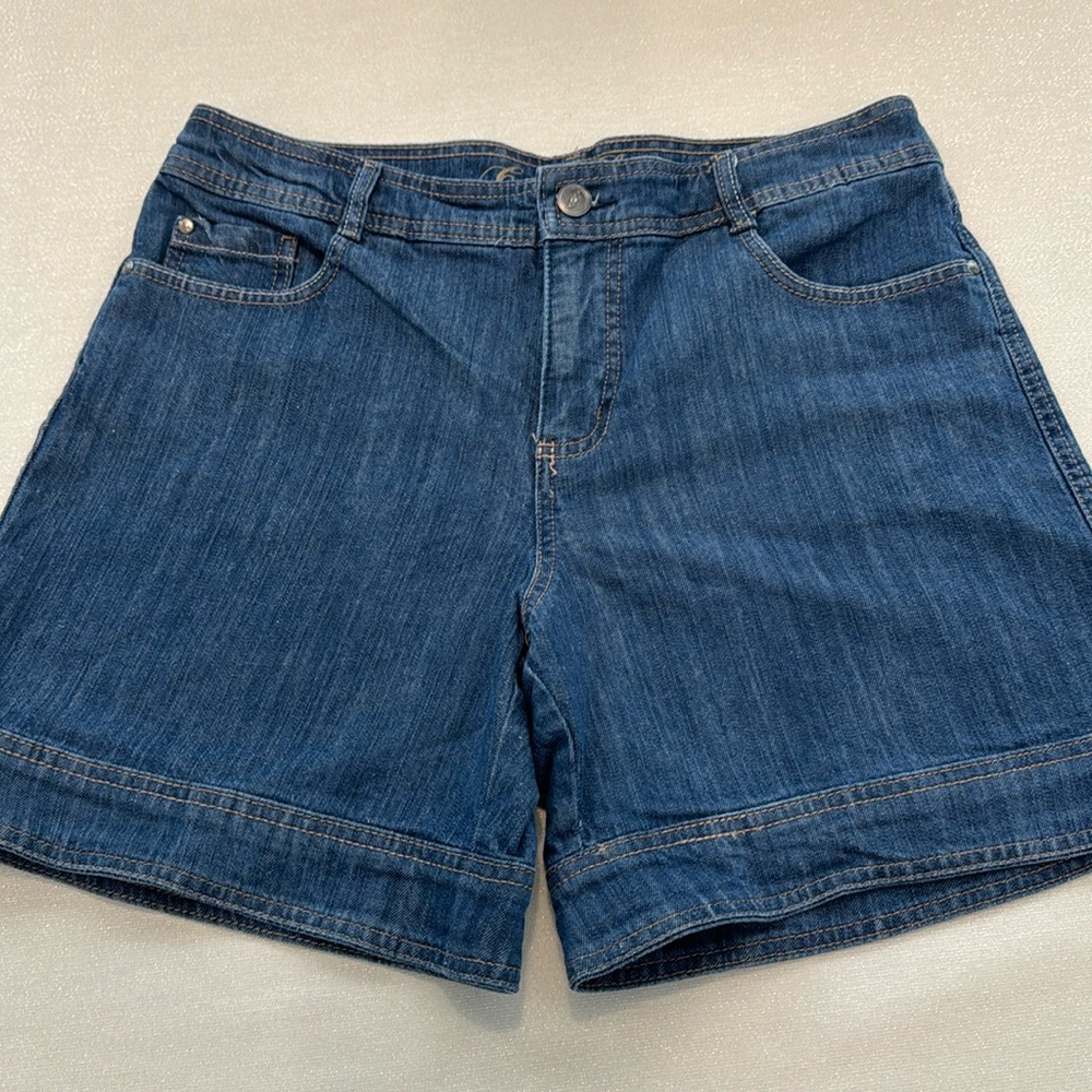 Code Bleu Dark Blue Denim Jean Shorts